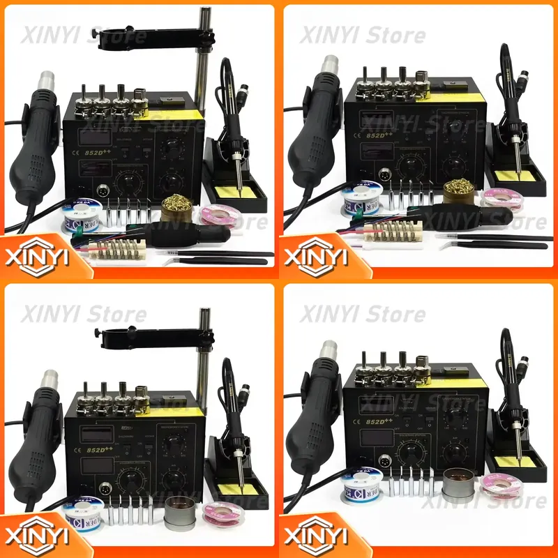 Smd Rework Station Hot Air Soldering 2 In 1 - SAIKE 852D++ Stazione di Rilavorazione SMD